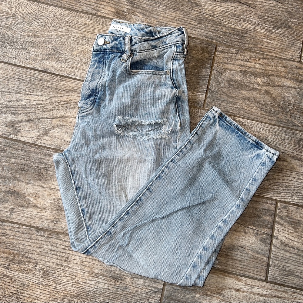 PacSun Ultra Distressed Mom Jeans